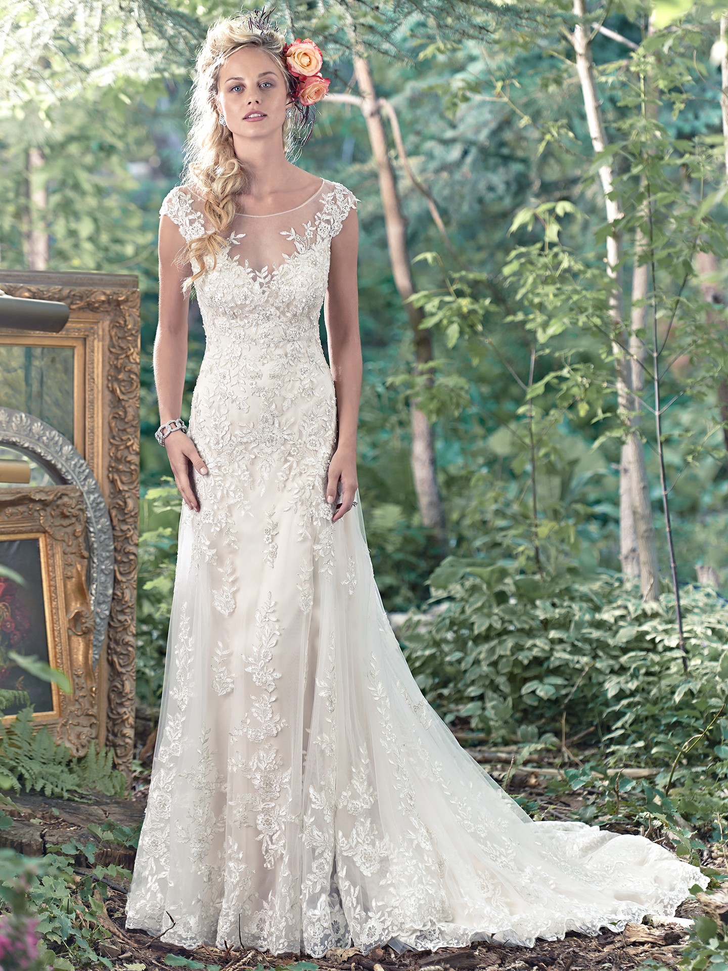intrigue of illusion sleeves - Tami by Maggie Sottero