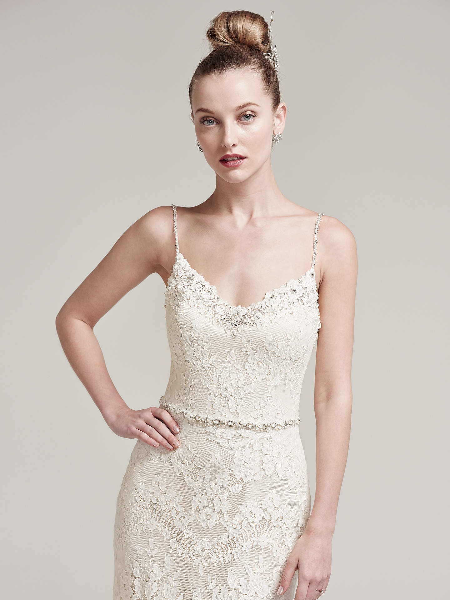 Ester by Sottero and Midgley: Wedding Dress with Chic Spaghetti Straps