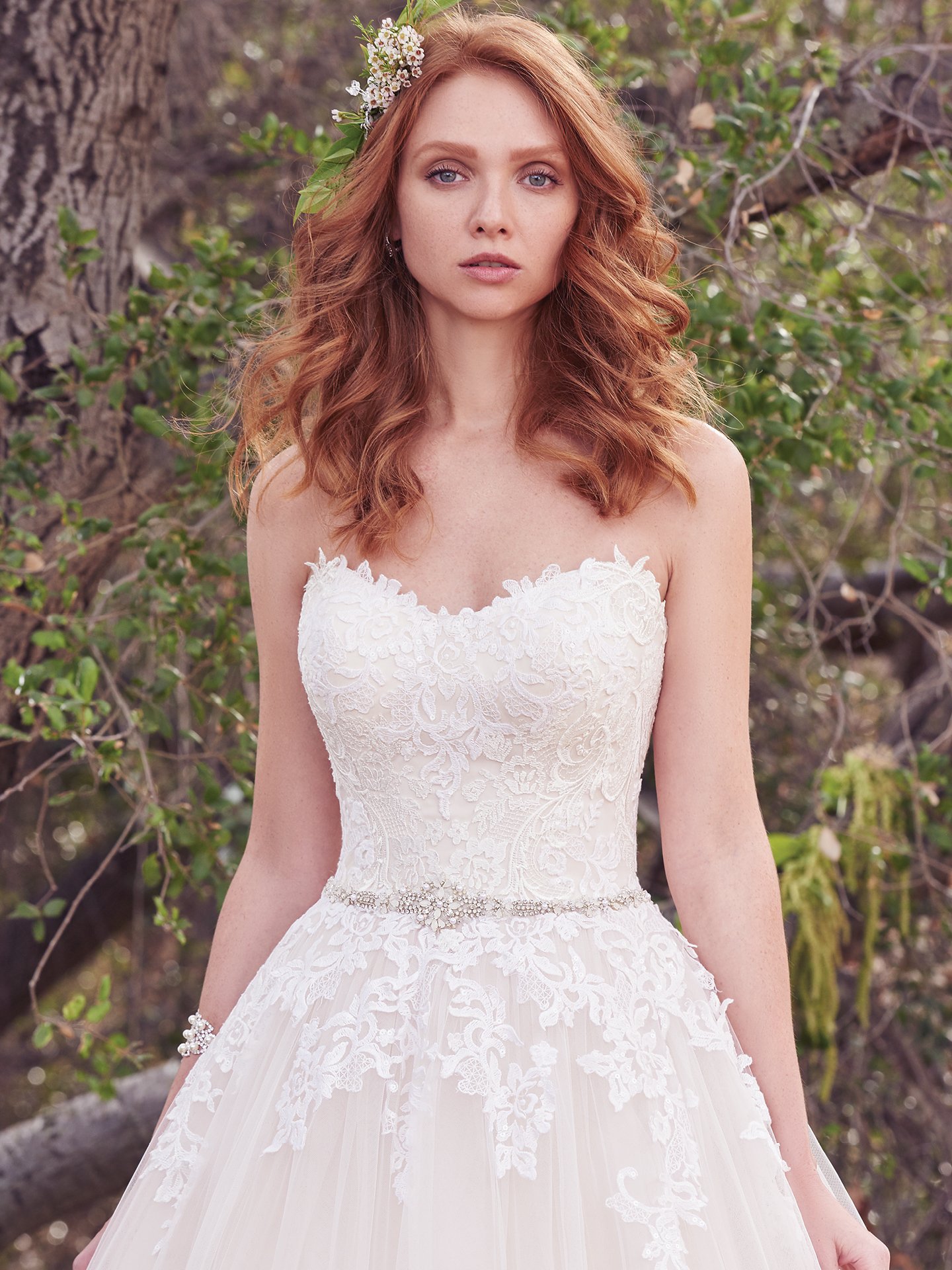 Irma lace ball gown wedding dress by Maggie Sottero. Modern Royalty: Wedding Dresses Inspired by the Royal Engagement