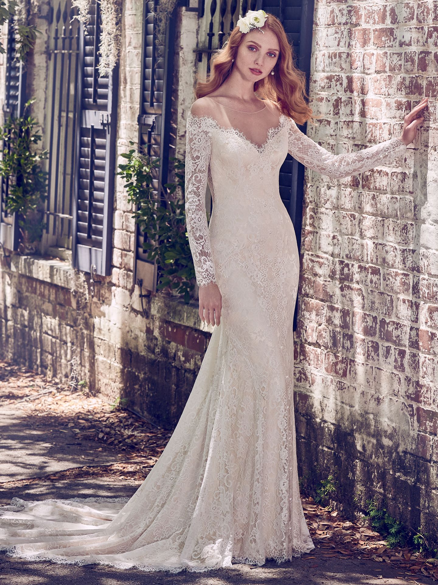 Types of Lace Wedding Dresses To Know When Shopping For A Wedding Dress: Maggie Sottero's Lace Library. Megan wedding dress by Maggie Sottero