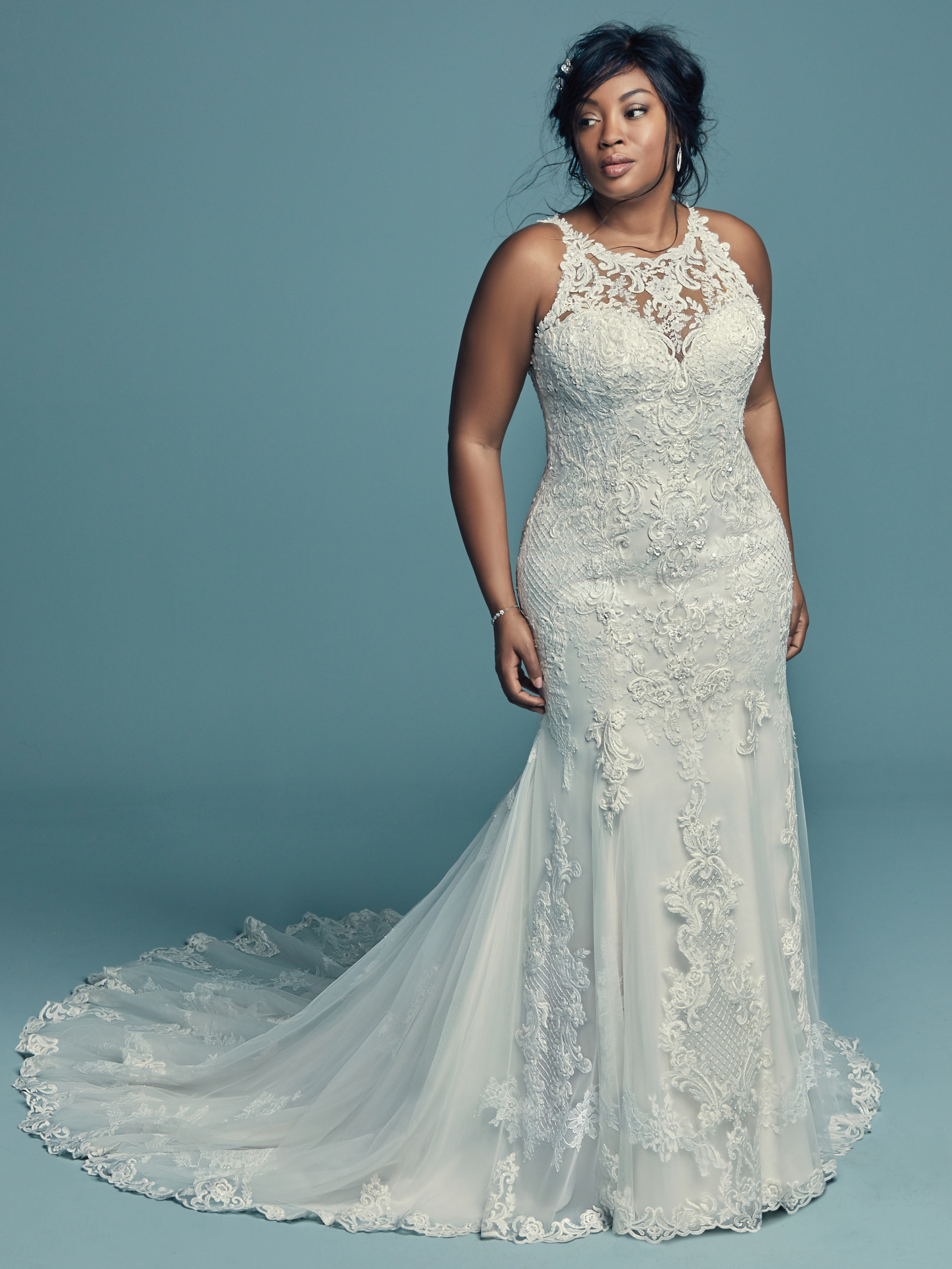 simple wedding dress plus size