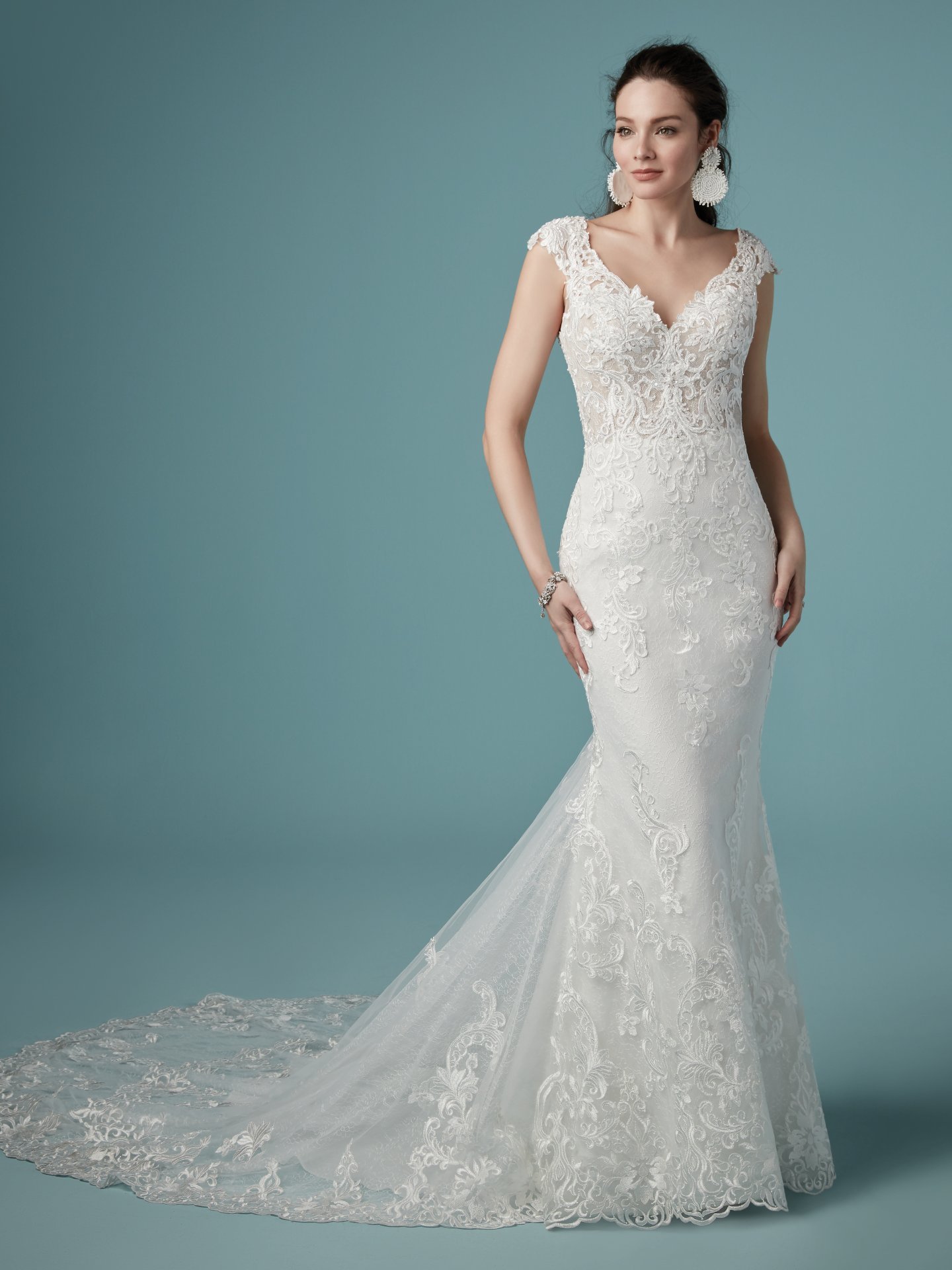 maggie sottero fit and flare wedding dresses